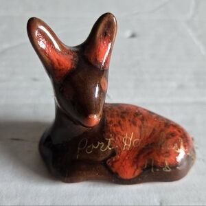 McMaster Pottery Fawn Red Clay Drip Glaze (Port Hawkins N.S.)